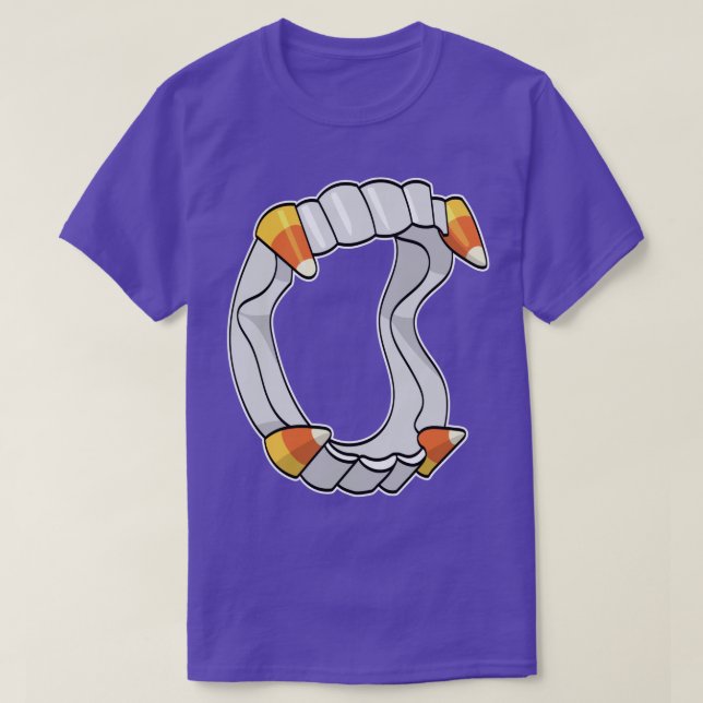 Candy corn Vampire Fangs 2 T Shirt (Design framsida)
