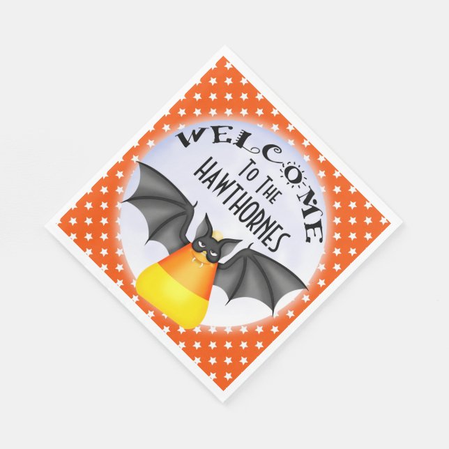 Candy corn Vampire Halloween Napkin Pappersservett (Hörn)