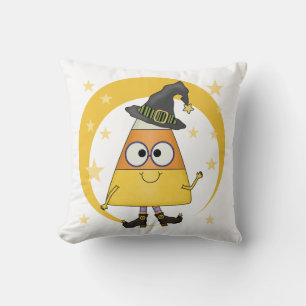 Candy corn Witch Halloween Kudde