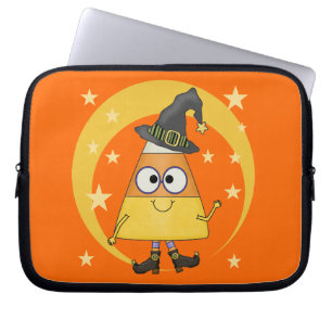 Candy corn Witch Halloween Laptop Fodral