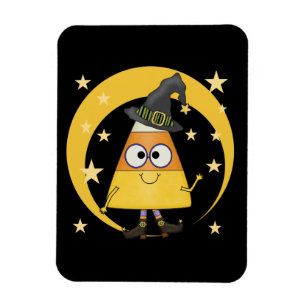 Candy corn Witch Halloween Magnet