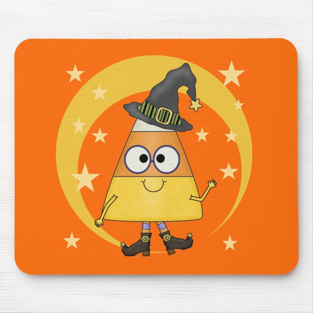 Candy corn Witch Halloween Musmatta (Framsidan)