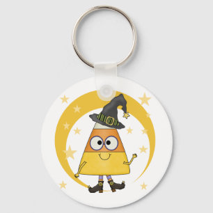 Candy corn Witch Halloween Nyckelring