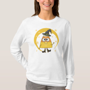 Candy corn Witch Halloween Tee