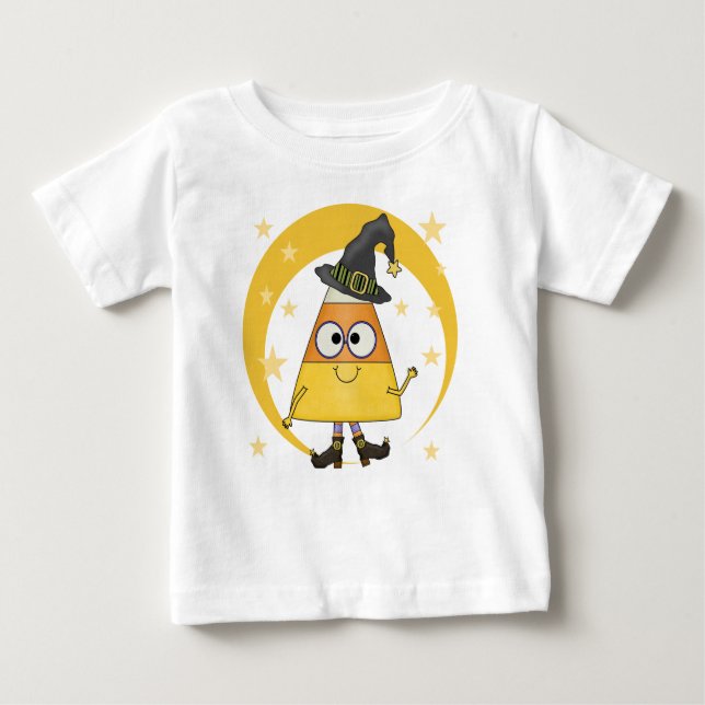 Candy corn Witch Halloween Tee (Framsida)