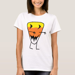 Candy corn Zombie T-Shirt Halloween Women's Tee
