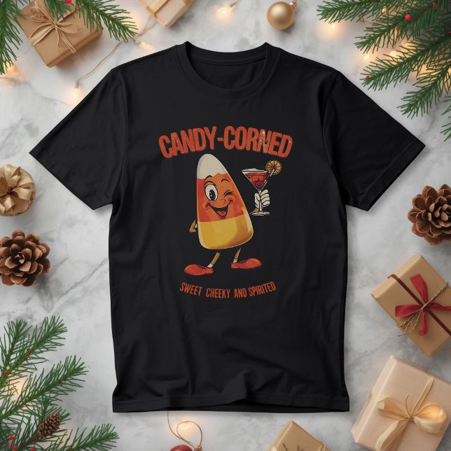 Candy-Corned – Roligt julgodis majs pun  T Shirt (Skapare uppladdad)