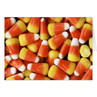 Candy cornkort hälsningskort