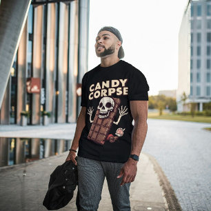 Candy Corpse Funny Halloween Candy Pun T Shirt