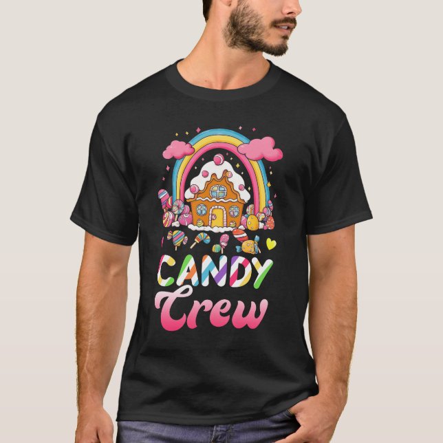 Candy Costume Candy Crew Dekorations Sötnos Candy T Shirt (Framsida)