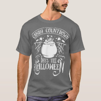 Candy Countdown Days till Halloween Bus eller godi T Shirt