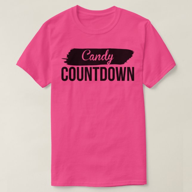 Candy Countdown T Shirt (Design framsida)
