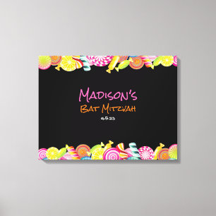 CANDY COUTURE Fladdermus MitzvahSign In Memory Boa Canvastryck