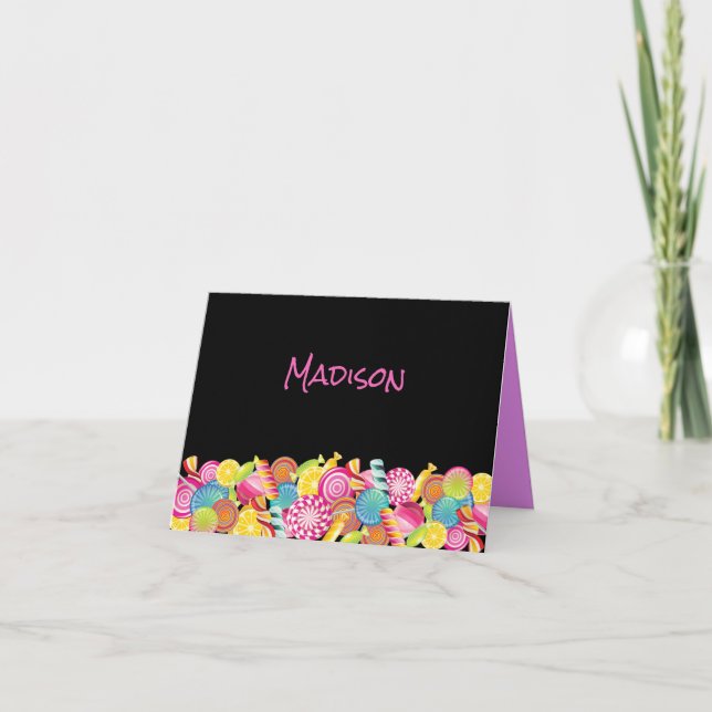 CANDY COUTURE Rosa Bat mitzvah tackkort Kort (Framsida)