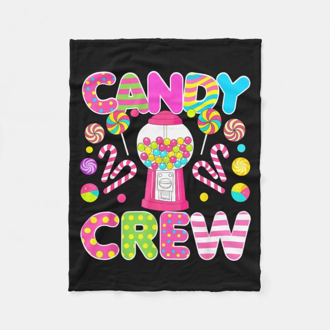 Candy Crew Candy Costume Women Candy Land Kids Swe Fleecefilt (Framsidan)