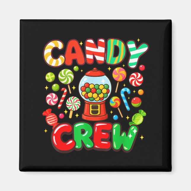 Candy Crew Candy Costume Women Candy Land Kids Swe Magnet (Framsidan)
