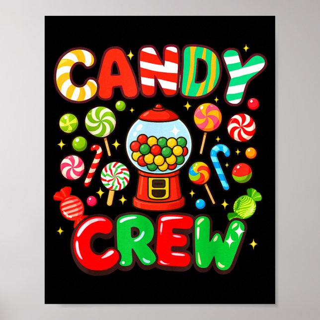 Candy Crew Candy Costume Women Candy Land Kids Swe Poster (Framsidan)
