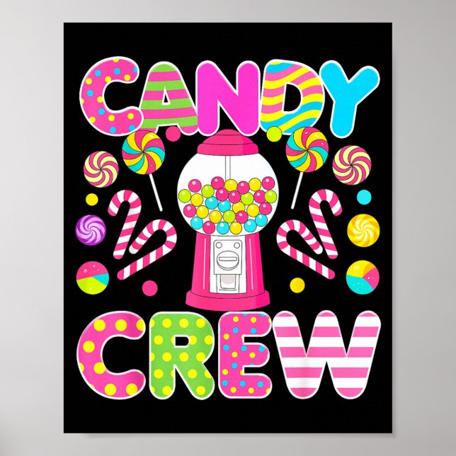 Candy Crew Candy Costume Women Candy Land Kids Swe Poster (Framsidan)