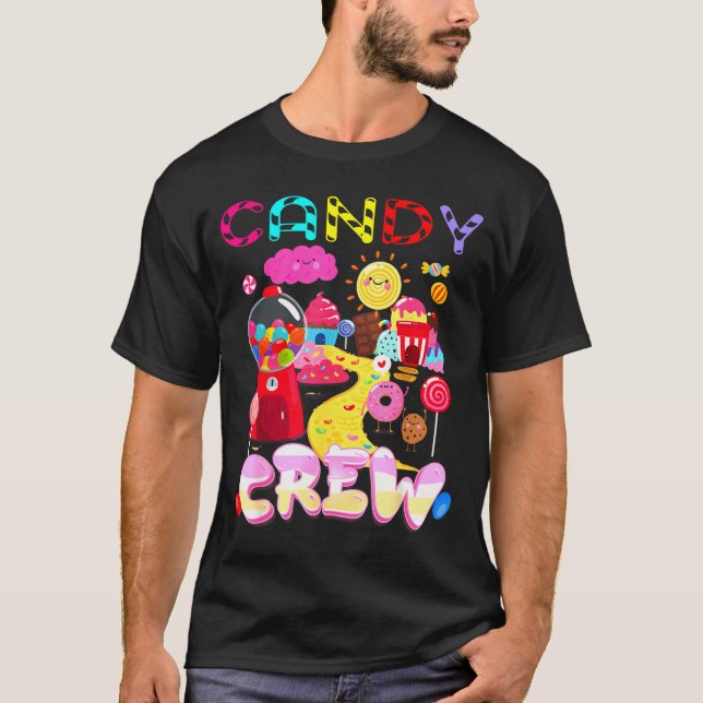 Candy Crew Candy Costume Women Candy Land Kids Swe T Shirt (Framsida)