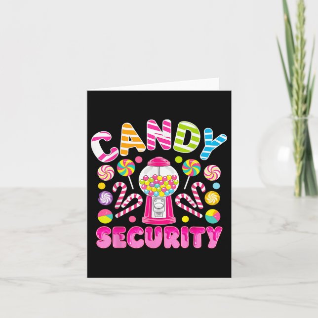 Candy Crew Costume Candy Land Kids Funny Candy Sec Kort (Framsida)