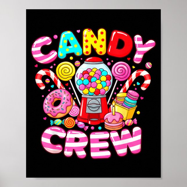 Candy Crew Matching Group Colorful Sweets Party  Poster (Framsidan)
