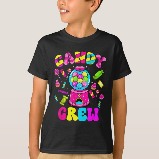 Candy Crew Sweota Candy Land Candy Squad Hallowee T Shirt (Framsida)
