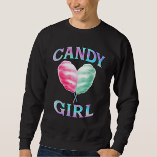 Candy Cute Girl Sweet Lolly Candy Treat 1 Lång Ärmad Tröja