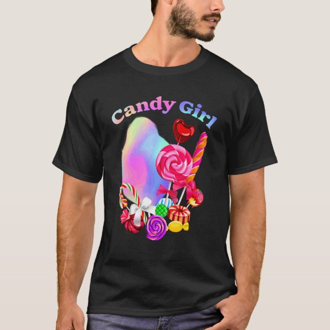 Candy Cute Girl Sweet Lolly Candy Treat 2 T Shirt (Framsida)