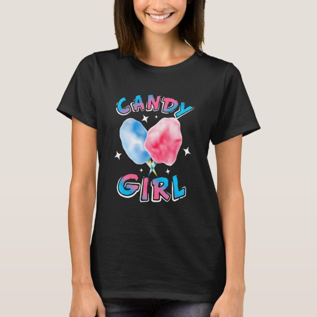 Candy Cute Girl Sweet Lolly Candy Treat T Shirt (Framsida)