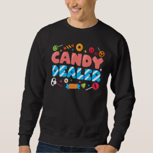 Candy Dealer Cute Funny Bus eller godis Halloween  Lång Ärmad Tröja