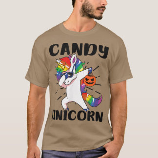 Candy Design Halloween Unicorn T Shirt