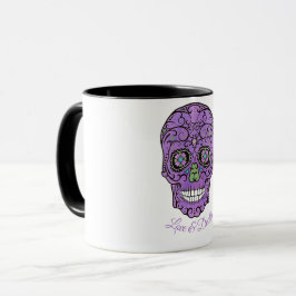 CANDY DÖDSKALLE, KÄRLEK OCH DÖD, HALLOWEEN MUGG