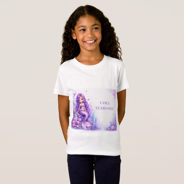 Candy Doll Havfrue 3-årsdag T Shirt (Hel framsida)