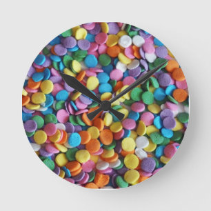 Candy Dots Rund Klocka