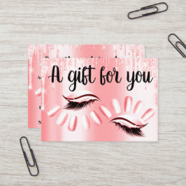 Candy Drives Nagel för giftcertifikat Hair Stylist Visitkort