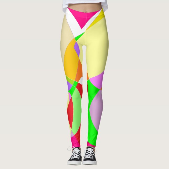 Candy färg big pastel Divine design Leggings (Framsida)