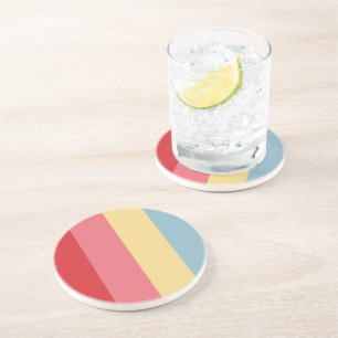 Candy Färg Lodrät Stripe Underlägg