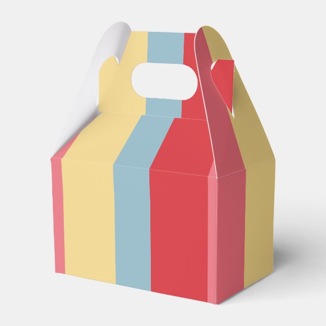 Candy Färg Stripe Presentaskar (Framsidan Sidan)