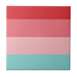 Candy Färg Vågrät Stripe Kakelplatta