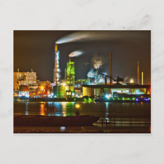 Candy färgad-fabrik vykort