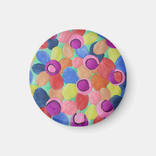 Candy Färgad Flowers Magnet
