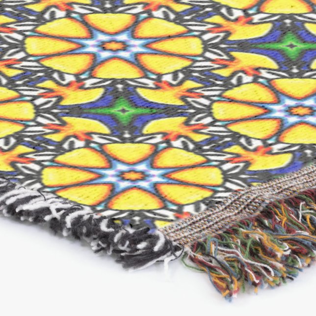 Candy Flowers Throw Blanket Filt (Hörn)