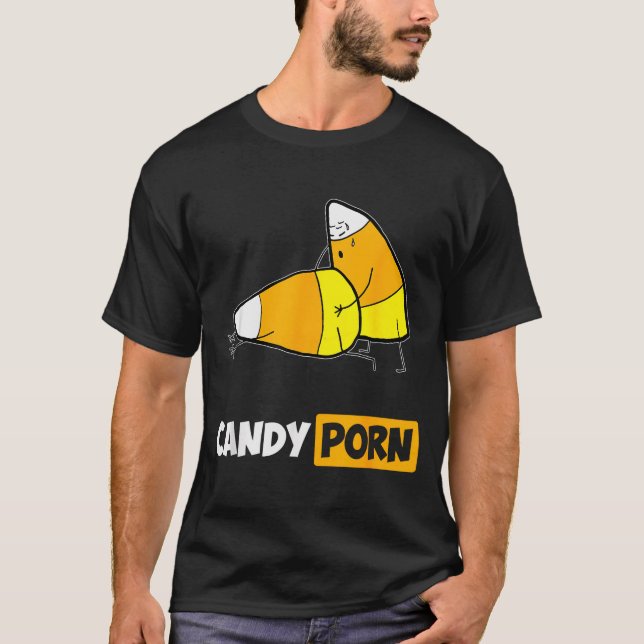 Candy Funny Halloween Men Gift  T Shirt (Framsida)