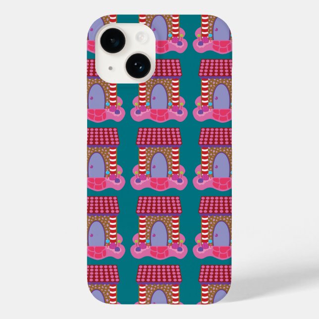 Candy Gingerbröd House iphone case (Baksida)