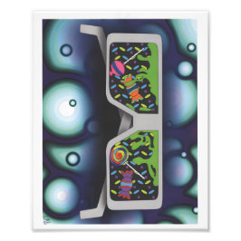 Candy Glasses Print Fototryck