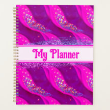 Candy Glitter Planner - Abstrakt Rosa Sparkles