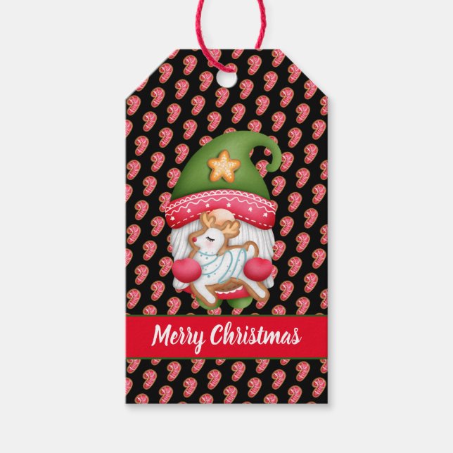 Candy Gnome Customize Färg och Text Presentetikett (Framsidan)