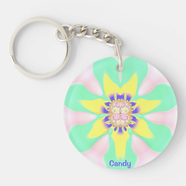 CANDY ~Grönt Gult Rosa Lila Circular Acrylic ~ ~ (Framsidan)