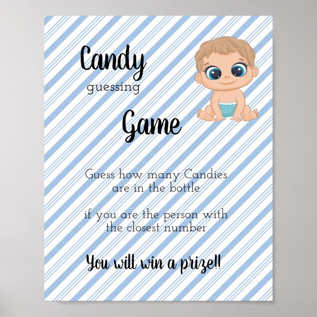 Candy Guessing Game Pojke Poster (Framsidan)
