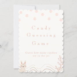 Candy Guessing Game Sign Inbjudningar